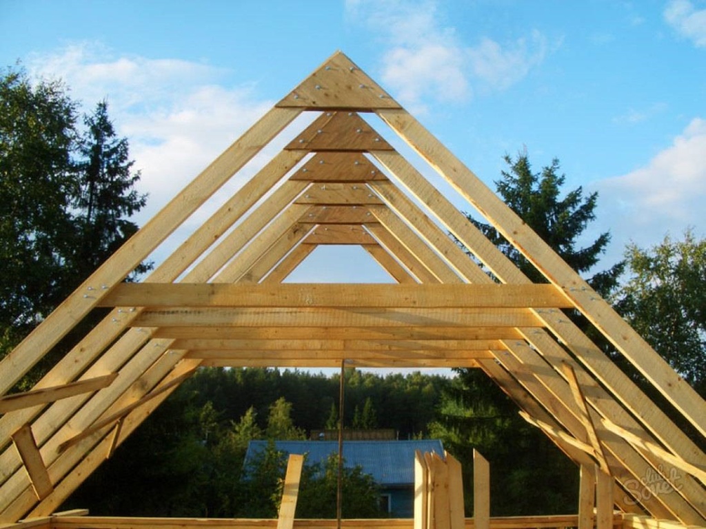 Стропильная система деревянного дома | статьи СК «Кедр»